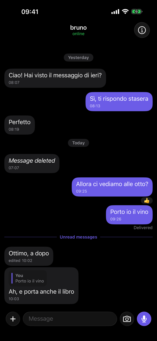 Encrypted chat