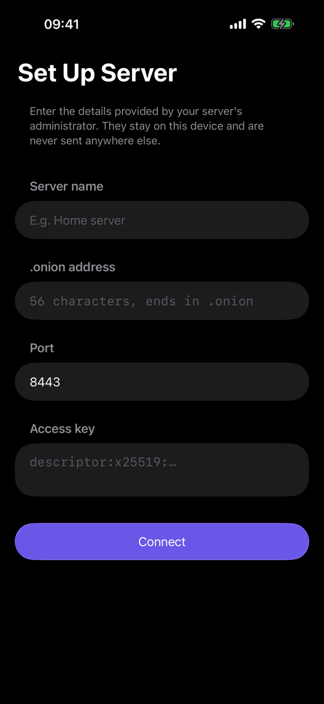 Server setup